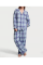 Піжама (Сорочка + Штани ) жіноча Victoria's Secret Flannel Long PJ Plaide Blue 