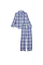 Піжама (Сорочка + Штани ) жіноча Victoria's Secret Flannel Long PJ Plaide Blue 