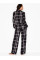 Піжама фланелева Flannel Long Pj Black White Plaide