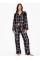 Піжама фланелева Flannel Long Pj Black White Plaide