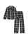 Піжама фланелева Flannel Long Pj Black White Plaide