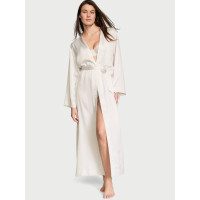 Халат Victoria's Secret Luxe Satin Long Robe Coconut White