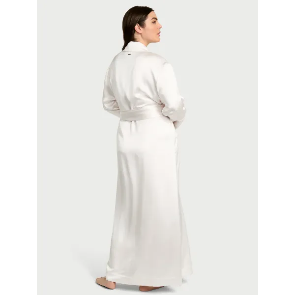 Халат Victoria's Secret Luxe Satin Long Robe Coconut White Халат Victoria's Secret Luxe Satin Long Robe Coconut White
