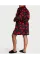 Халат Victoria's Secret Cozy Robe Short Black Lipstick Hearts