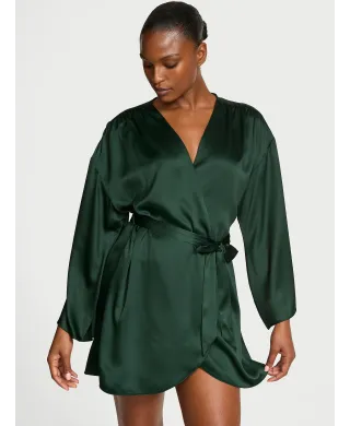 Халат Victoria's Secret Lace Inset Robe Cilantro