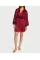 Халат Victoria's Secret Lace Inset Robe Red Leopard