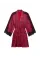 Халат Victoria's Secret Lace Inset Robe Red Leopard