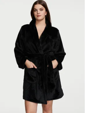 Халат Victoria's Secret Short Cozy Robe Black 