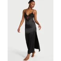 Пенюар Very Sexy Satin Rose Lace High-Slit Maxi Slip Dress