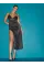 Пенюар Very Sexy Satin Rose Lace High-Slit Maxi Slip Dress