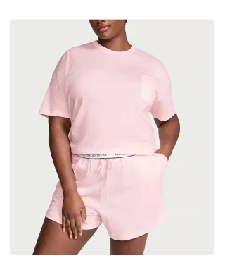 Піжама (Шорти + Футболка ) Cotton Short Pajama Set Angel Pink