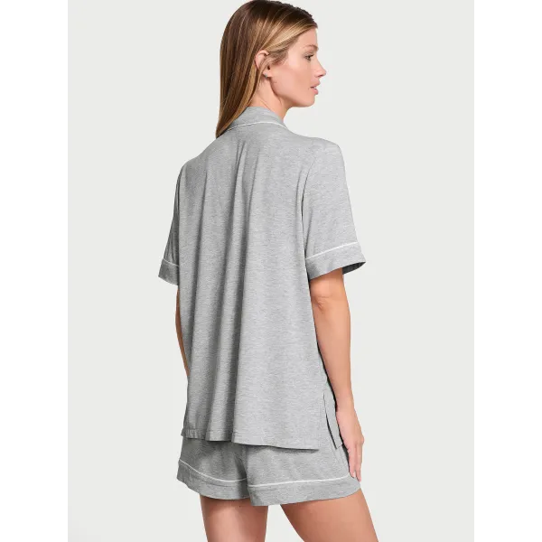 Піжама (Шорти + Футболка ) Victoria's Secret Modal Soft Short Pajama Set Medium Heather Grey