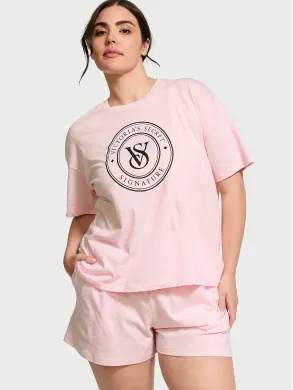 Піжама (шорти+футболка) Victoria's Secret Cotton Short Pajama Set