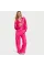 Піжама ( Сорочка + Штани) Satin Long Pj Fuchsia Logo