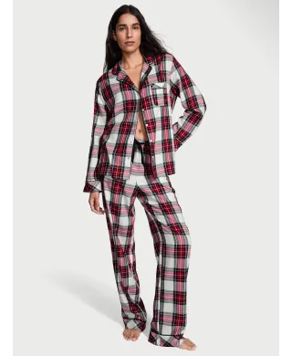 Піжама (Сорочка + Штани )Victoria's Secret Flannel Long Pajama Set
