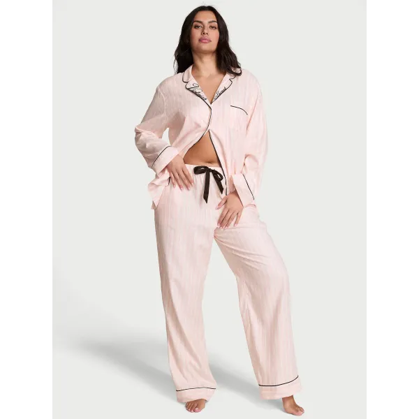 Піжама (Сорочка + Штани )Victoria's Secret Flannel Long Pajama Set Signature Flannel