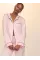 Піжама ( Сорочка + Штани) Victoria's Secret Glazed Satin Long Pajama Set Angel Pink W Collar Embroidery