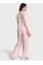 Піжама ( Сорочка + Штани) Victoria's Secret Glazed Satin Long Pajama Set PINK STRIPES