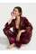 Піжама ( Сорочка + Штани) Victoria's Secret Glazed Satin Long Pajama Set Rose/Black Floral