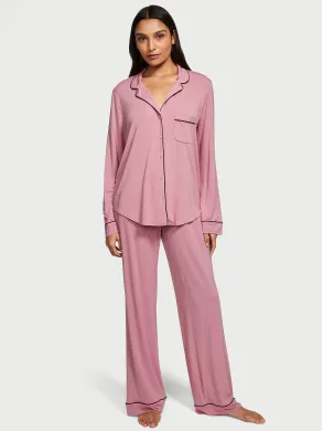 Піжама (Сорочка + Штани) Victoria's Secret Modal Long Pajama Set Dusk Mauve