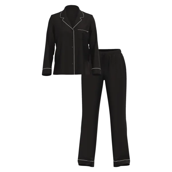 Піжама (Сорочка + Штани) Victoria's Secret SoSoft™ Modal Long Pajama Set BLACK