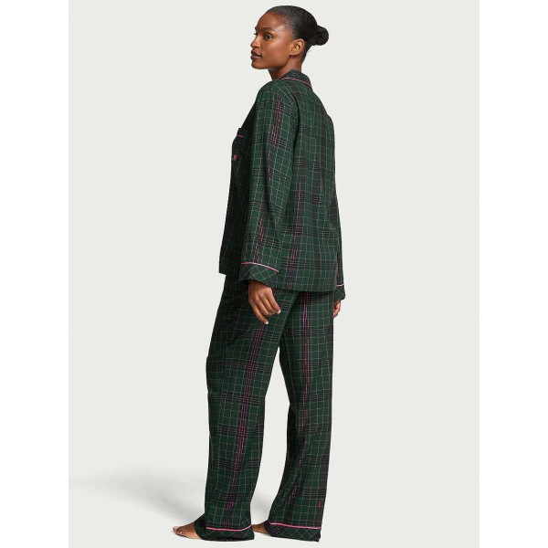 Піжама (Сорочка + Штани ) жіноча Victoria's Secret Flannel Long PJ Set
