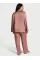 Піжама (сорочка+штани) Victoria's Secret Glazed Satin Dew Drop Long Pajama Set Rose