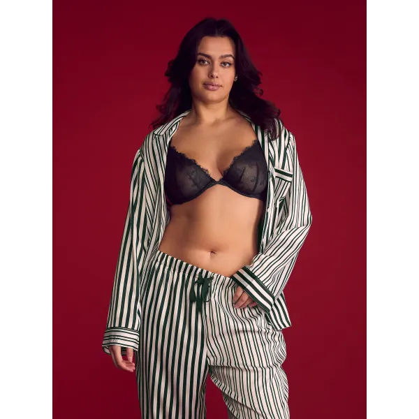 Піжама (сорочка+штани) Victoria's Secret Glazed Satin Long Pajama Set