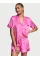 Піжама Victoria's Secret ( Шорти + Рубашка) Glazed Satin Short Pajama Set New Peony