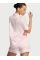 Піжама Victoria's Secret ( Шорти + Рубашка) Signature Satin Short Pajama Set Coconut White/Pink Logos