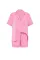 Піжама Victoria's Secret ( Шорти + Рубашка) Signature Satin Short Pajama Set Pink Sugar