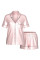 Піжама Victoria's Secret ( Шорти + Рубашка)Glazed Satin Short Pajama Set PINK STRIPES