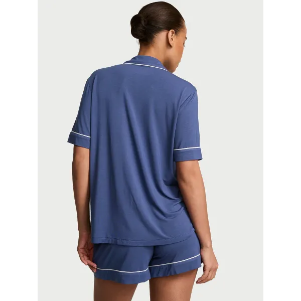 Піжама Victoria's Secret (Сорочка + Шорти )Modal Short Pajama Set Ink Blue