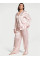 Піжама Сатинова Вікторія Сікрет Рожева Полоска Satin Long PJ Set Pink Stripe 