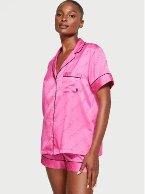 Піжама Satin Short Pajama Set Hollywood Pink