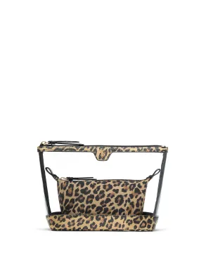 Косметичка 2 в 1 Victoria's Secret 2-PIECE MAKEUP BAG  Leopard