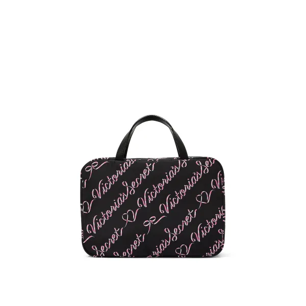 Косметичка Travel Hanging Toiletry Bag Black Candycane Script
