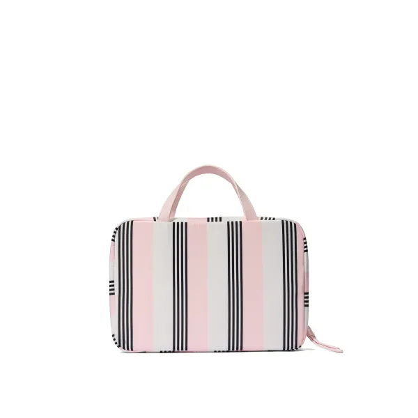 Косметичка Travel Hanging Toiletry Bag Pink And Black Stripe