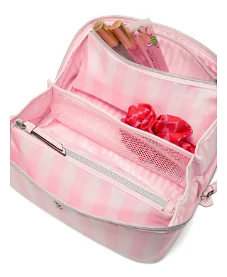 Косметичка Victoria's Secret 3-Piece Expandable Travel Makeup Bag Heritage Stripe
