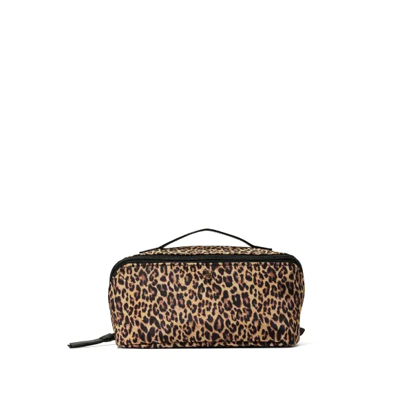 Косметичка Victoria's Secret 3-Piece Expandable Travel Makeup Bag Leopard