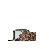 Косметичка Victoria's Secret 3 в 1 Trio Beauty Bag Leopard