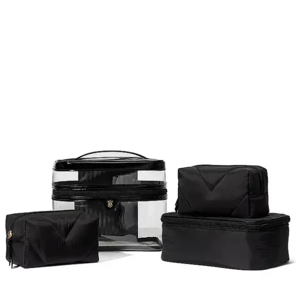 Косметичка Victoria's Secret 4-Piece Makeup Bag Black