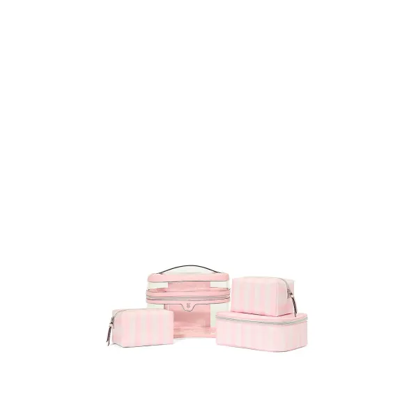 Косметичка Victoria's Secret 4-Piece Makeup Bag Heritage Stripe  