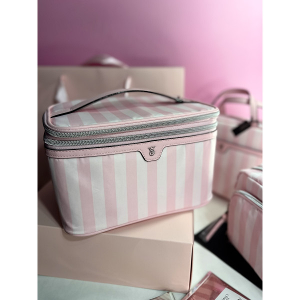 Косметичка Victoria's Secret Б'юті Кейс Express Train Case Heritage Stripe
