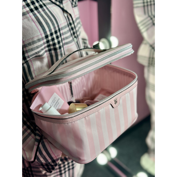 Косметичка Victoria's Secret Б'юті Кейс Express Train Case Heritage Stripe