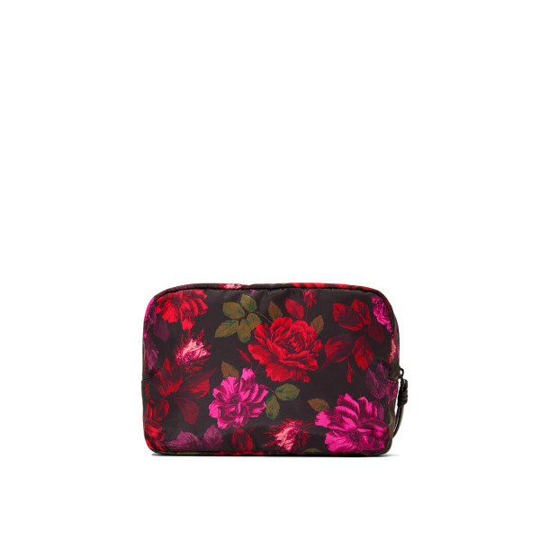 Косметичка Victoria's Secret Travel Makeup Pouch Black Floral