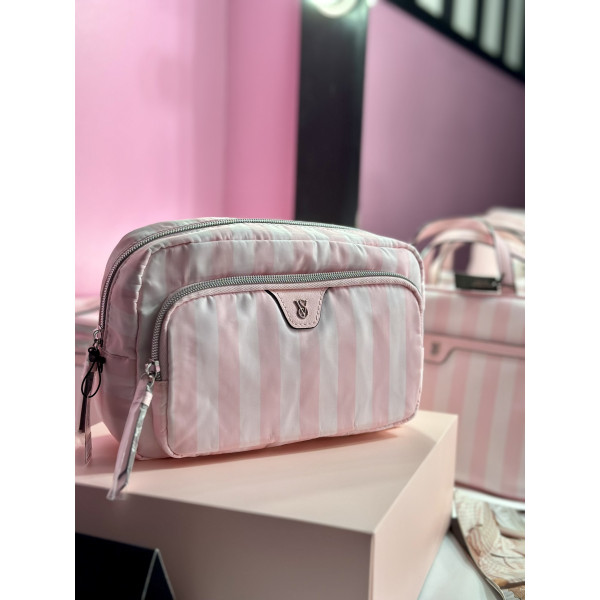 Косметичка Victoria's Secret Travel Makeup Pouch Heritage Stripe
