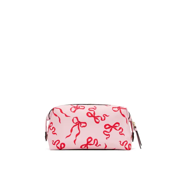 Косметичка Victoria's Secret Victoria's Secret Snap Makeup Bag Pink and Red Bow