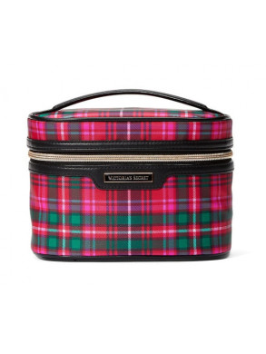 Косметичка кейс Victoria's Secret Mini Express Train Case Bright Tartan 