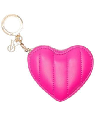 Брелок для ключів - монетниця Victoria’s Secret Heart Coin Purse Keychain Pink